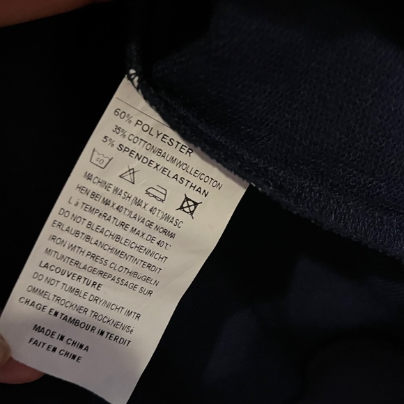 Zeagoo Navy Blue Hoodie Sweatshirt Draw String Size Medium Cotton Blend NWT - Picture 6 of 8